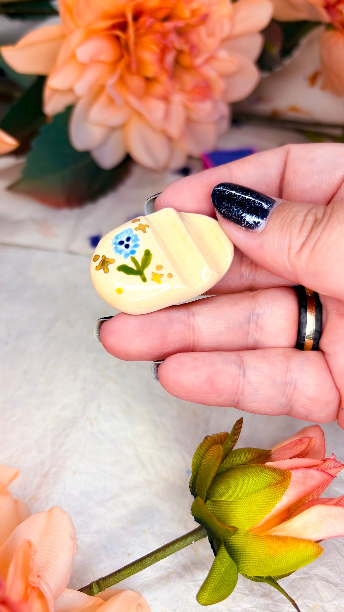 Ceramic Artist Paint Brush Rest - (experimental)