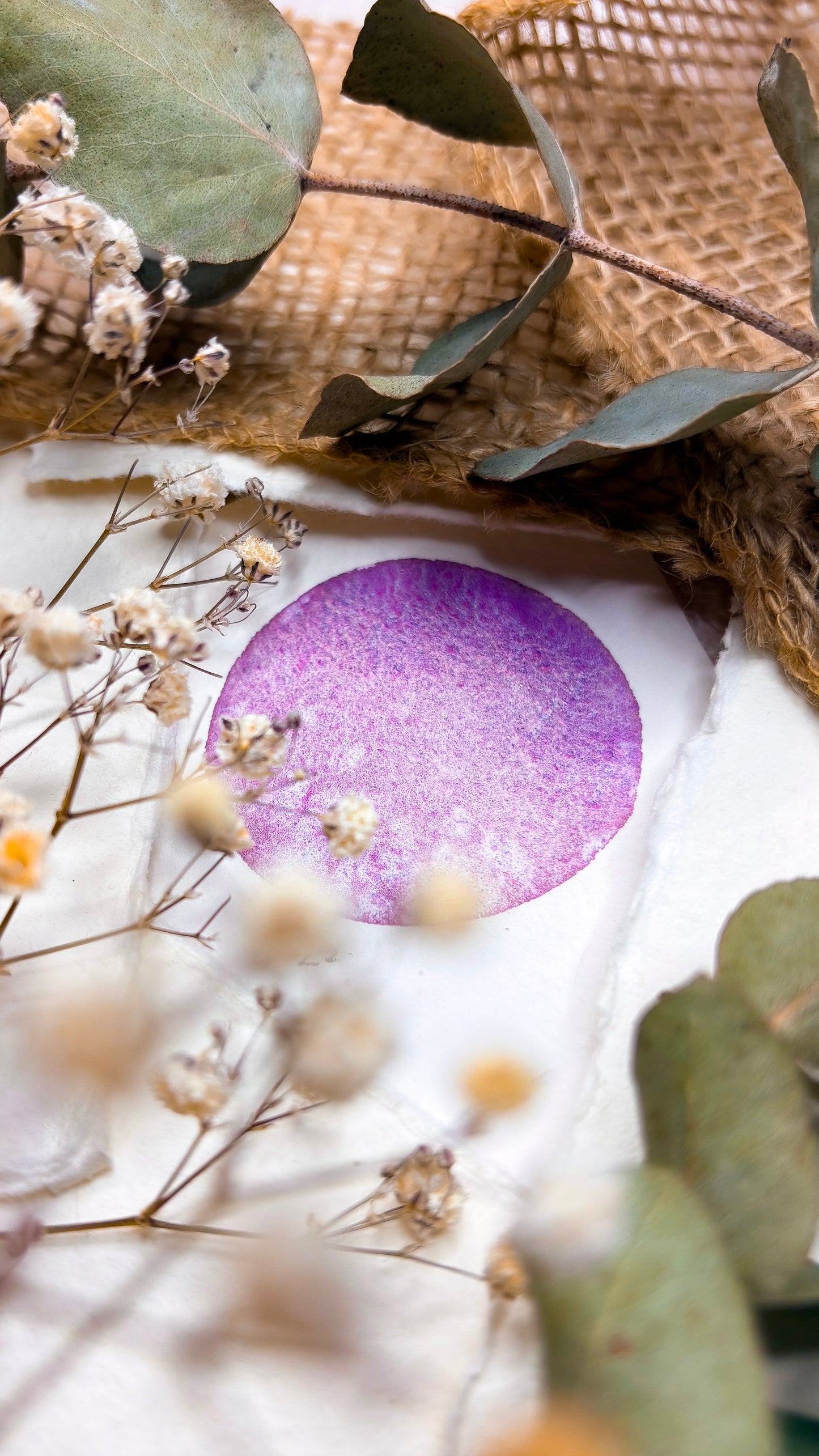 “Smudges and blooms” - GRANULATING - Halfpan