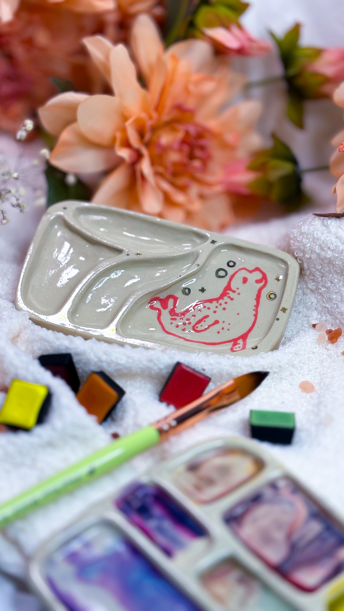 Ceramic Artist Paint mixing palette