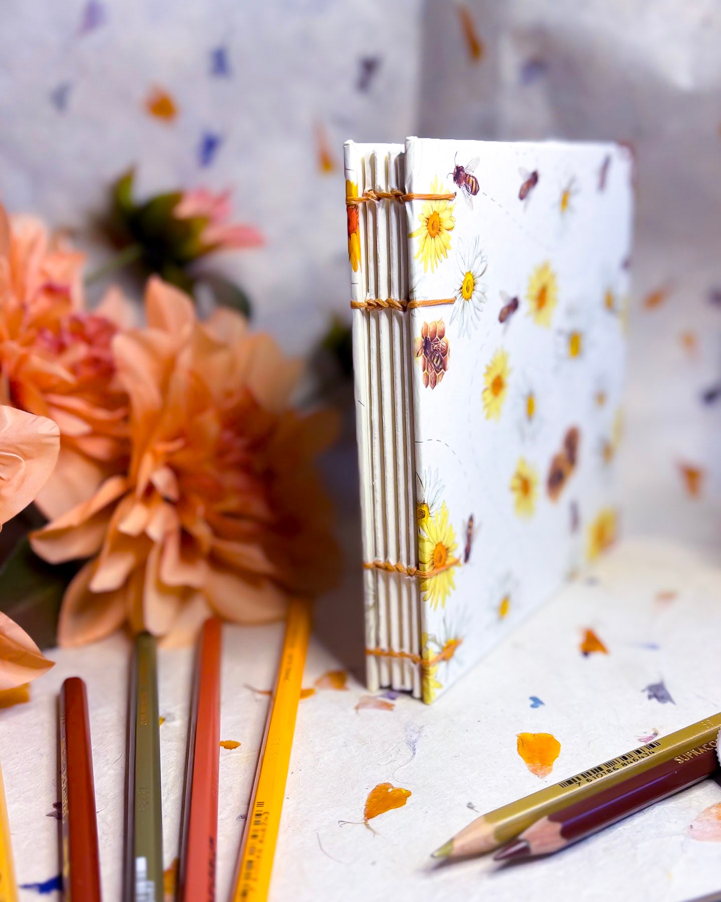 🌱 Vegan Handmade Sketchbook / Art Journal - 100% Cotton - B-Grade