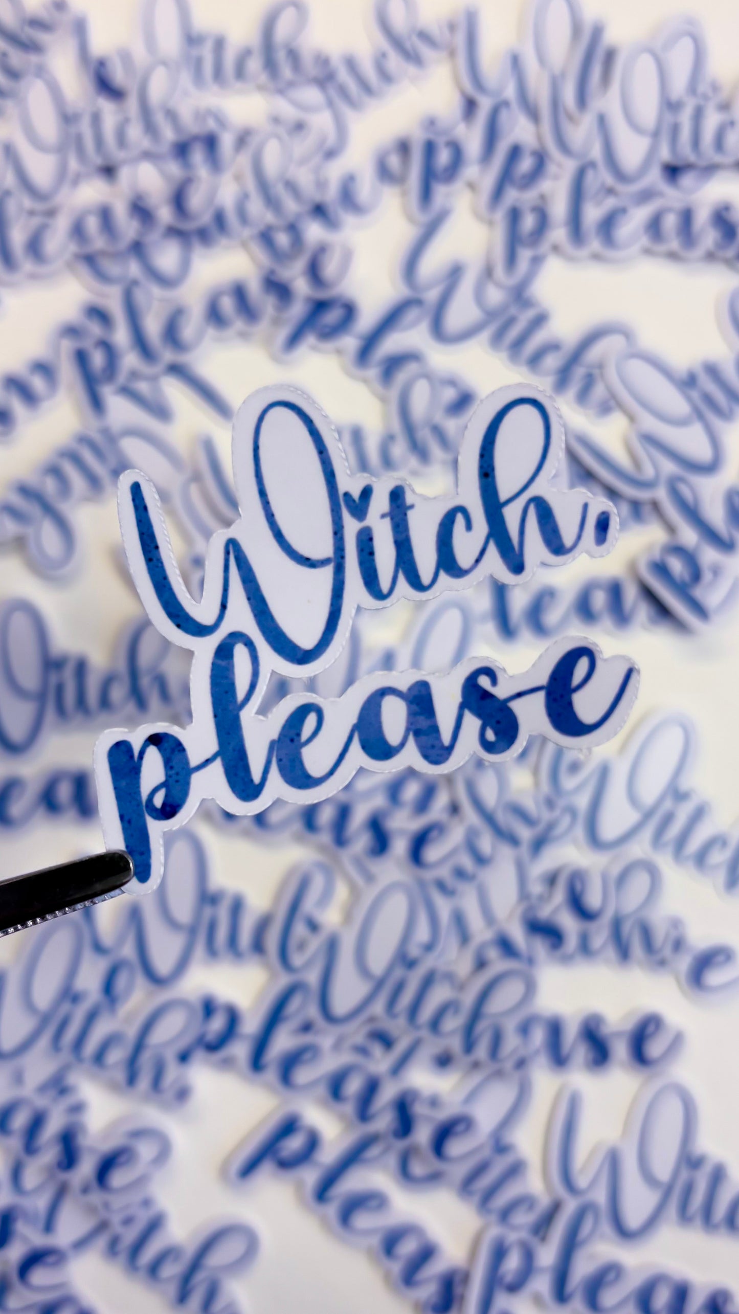 Witch Please Vinyl Sticker - Soft Witch Watercolor Collection