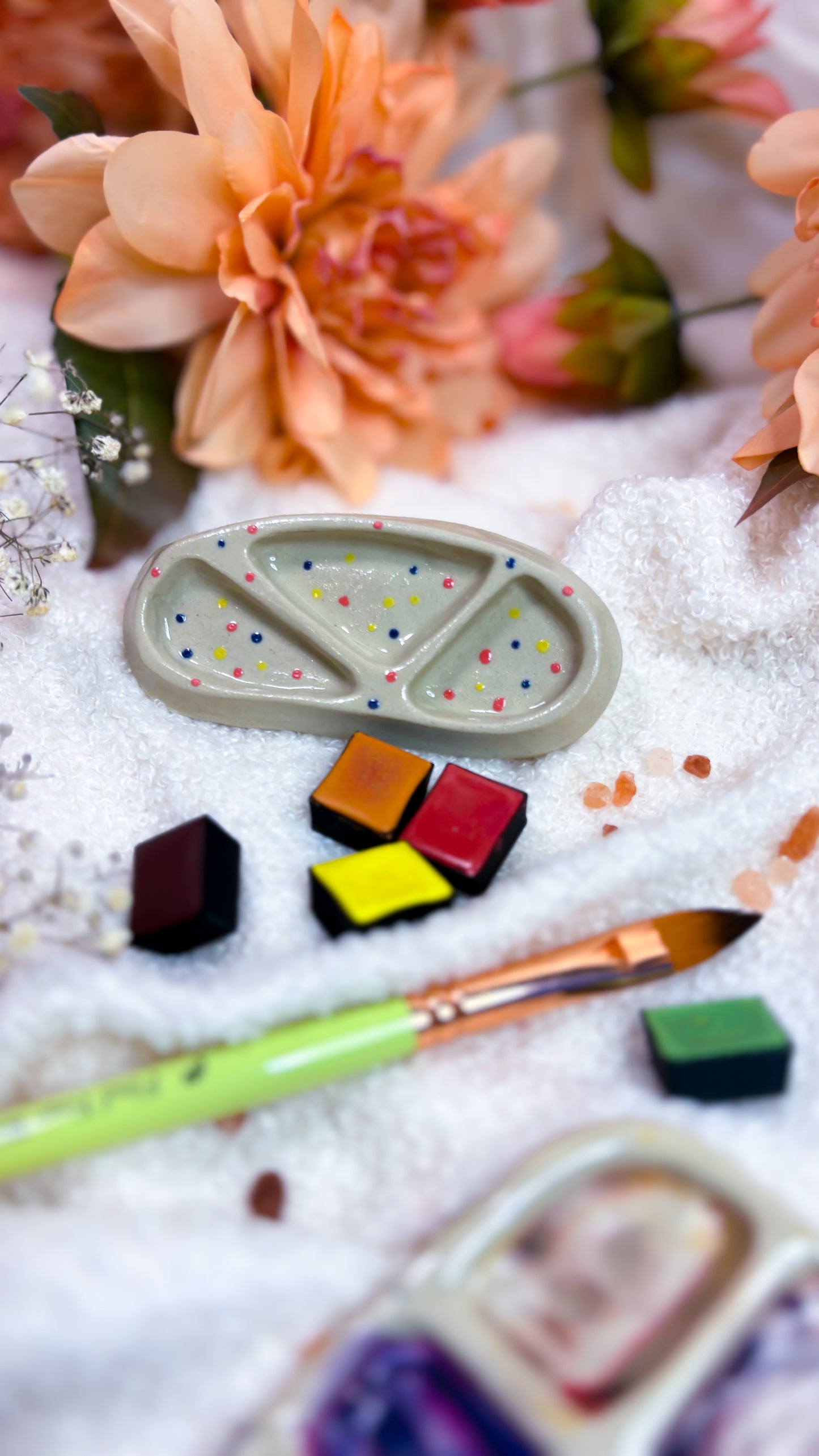 Ceramic Artist Paint mixing palette