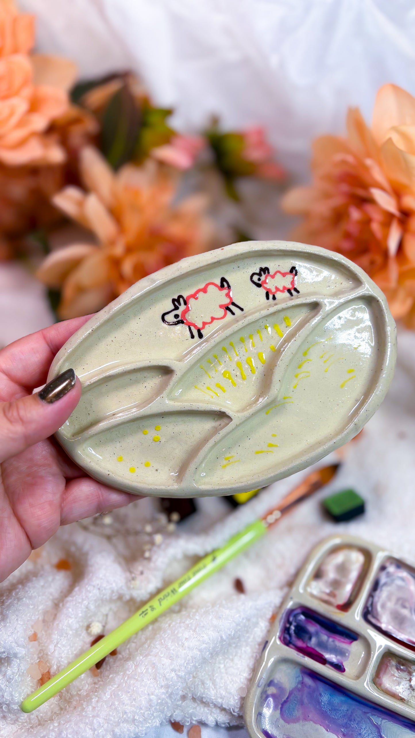 Ceramic Artist Paint mixing palette (B-GRADE)