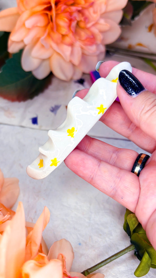 Ceramic Artist Paint Brush Rest - (experimental)