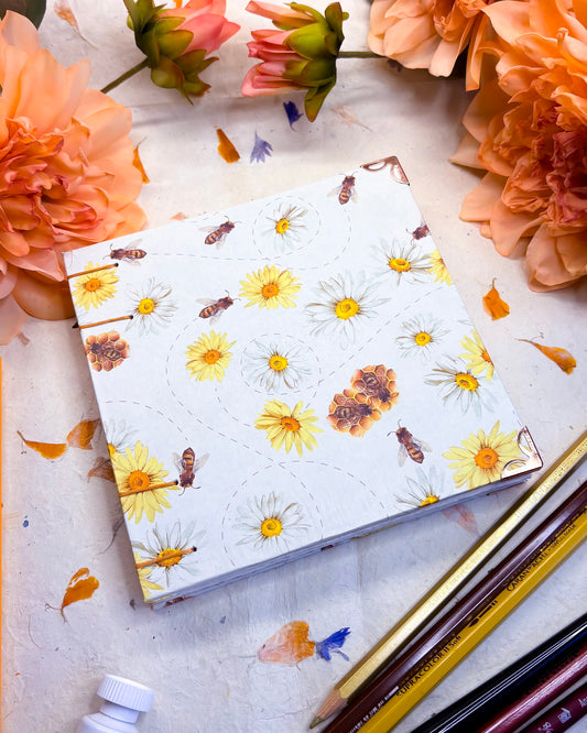 🌱 Vegan Handmade Sketchbook / Art Journal - 100% Cotton - B-Grade