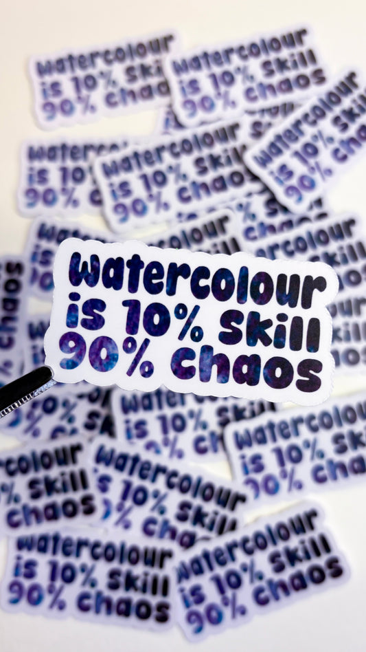 Watercolor Skills Vinyl Sticker - Soft Witch Watercolor Collection