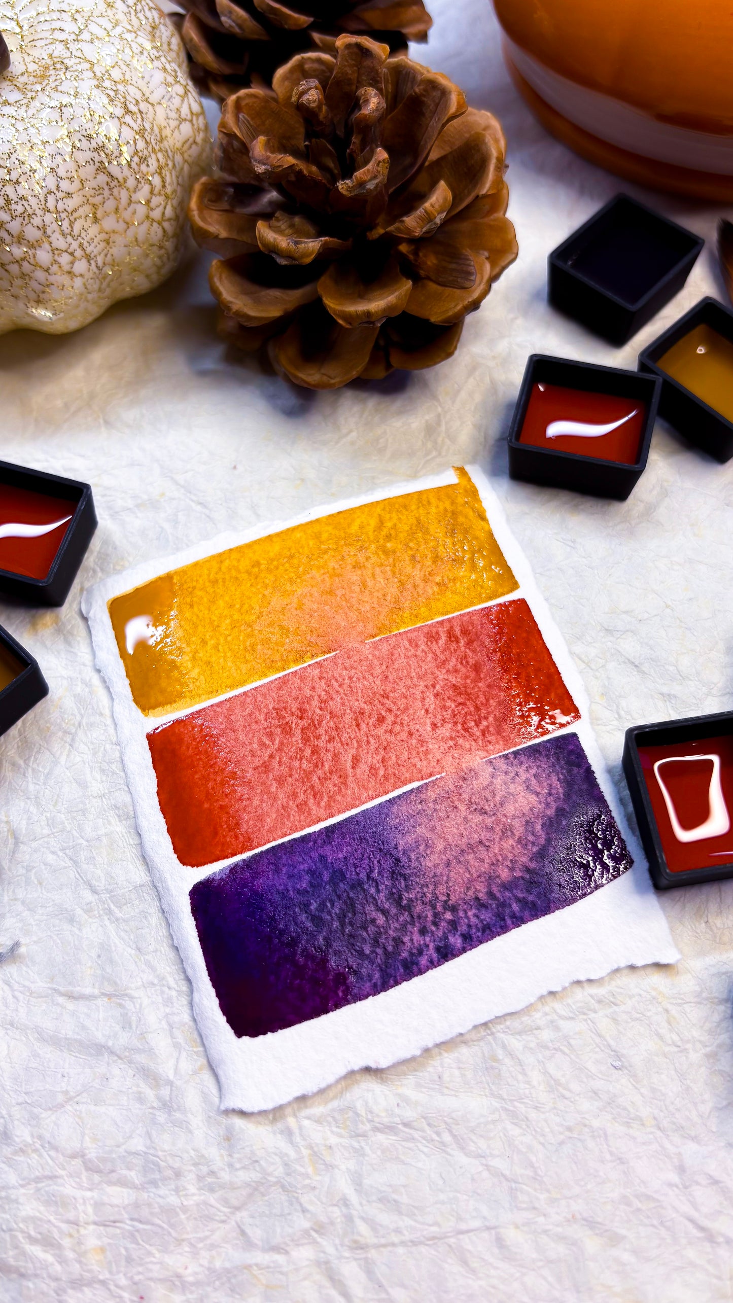 Cosy Plum Trio - Handmade Artist-Grade Paints from the Netherlands - Free EU Shipping