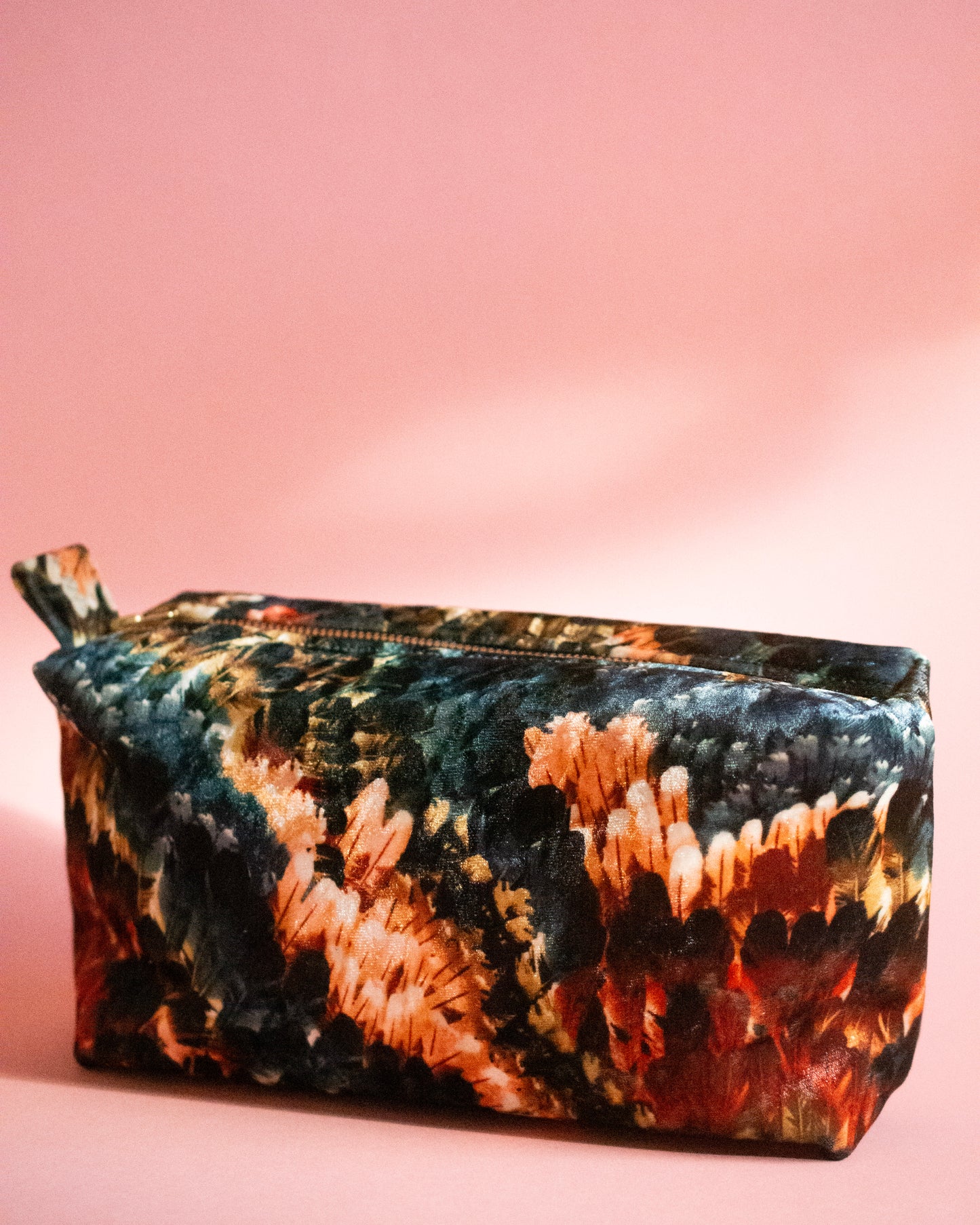 Artist Pouch - Velvet  Feathers - Handmade by SimplyMomDesign