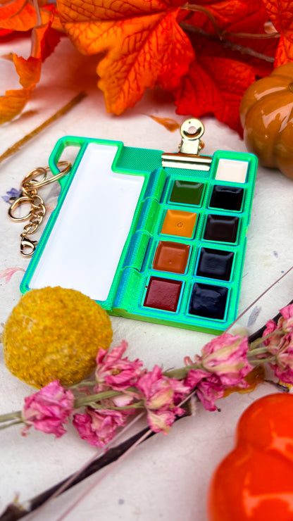 PaintWitch Travel Palette (Ocean Green)  *MADE TO ORDER*