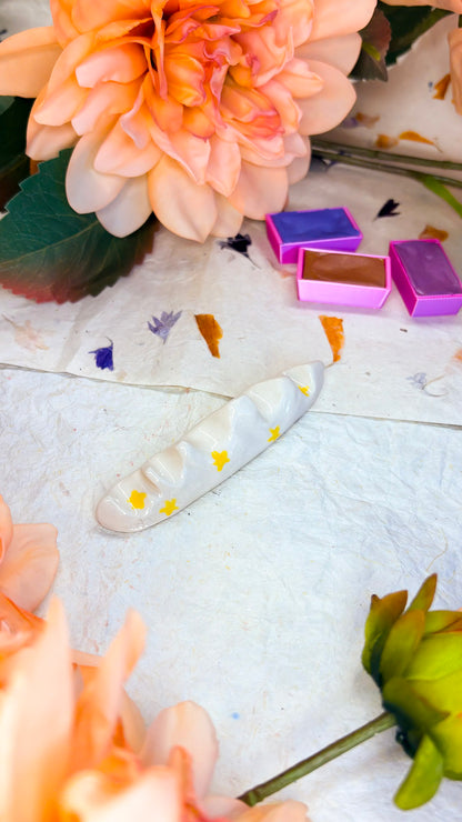 Ceramic Artist Paint Brush Rest - (experimental)