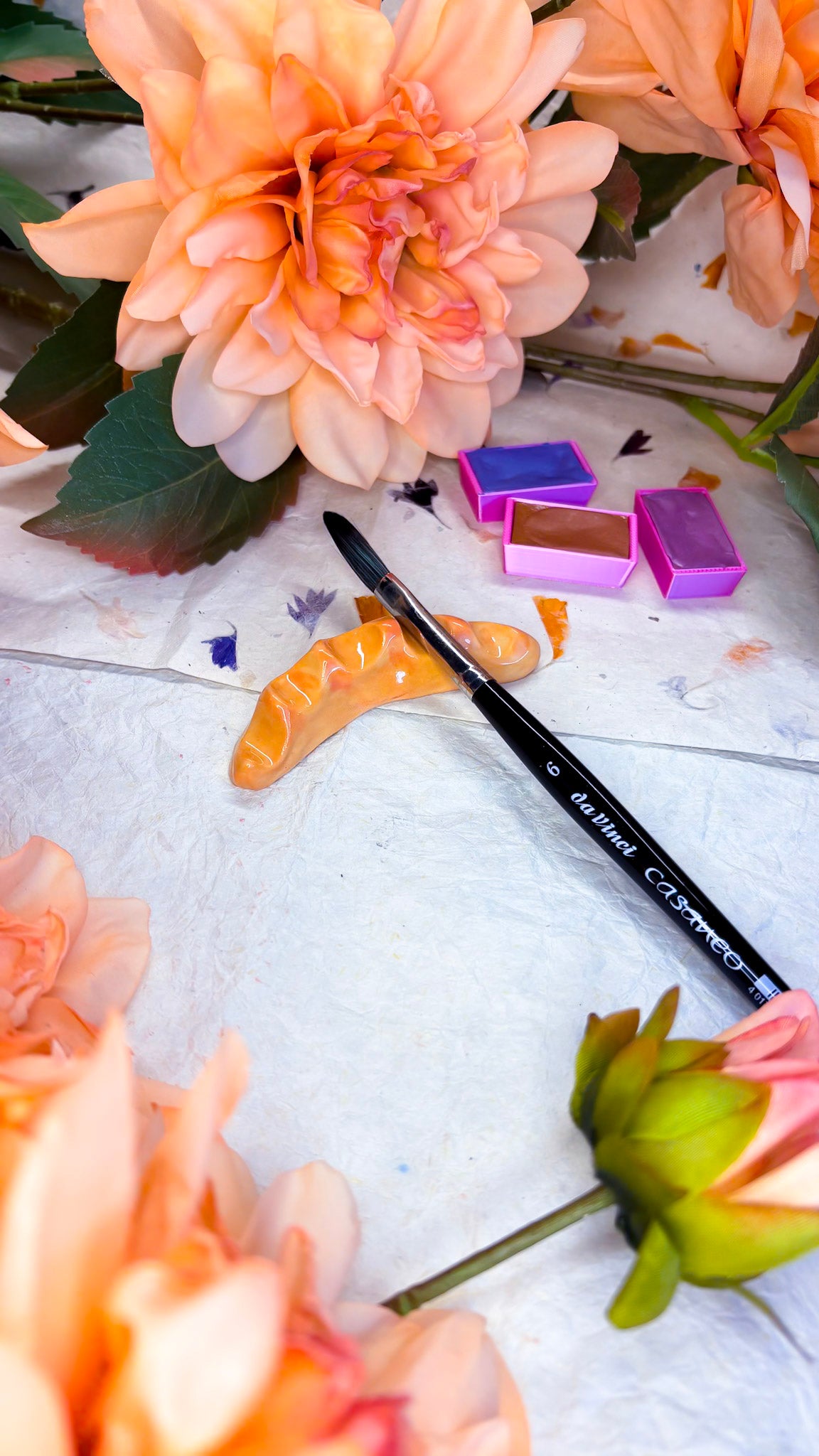 Ceramic Artist Paint Brush Rest - Baguette (experimental)