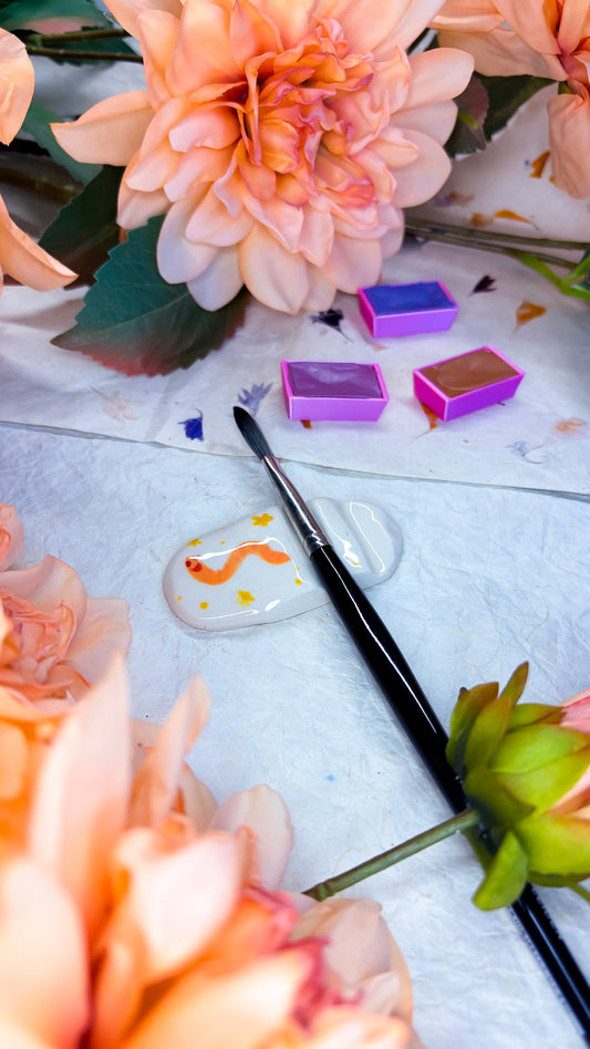 Ceramic Artist Paint Brush Rest - (experimental)