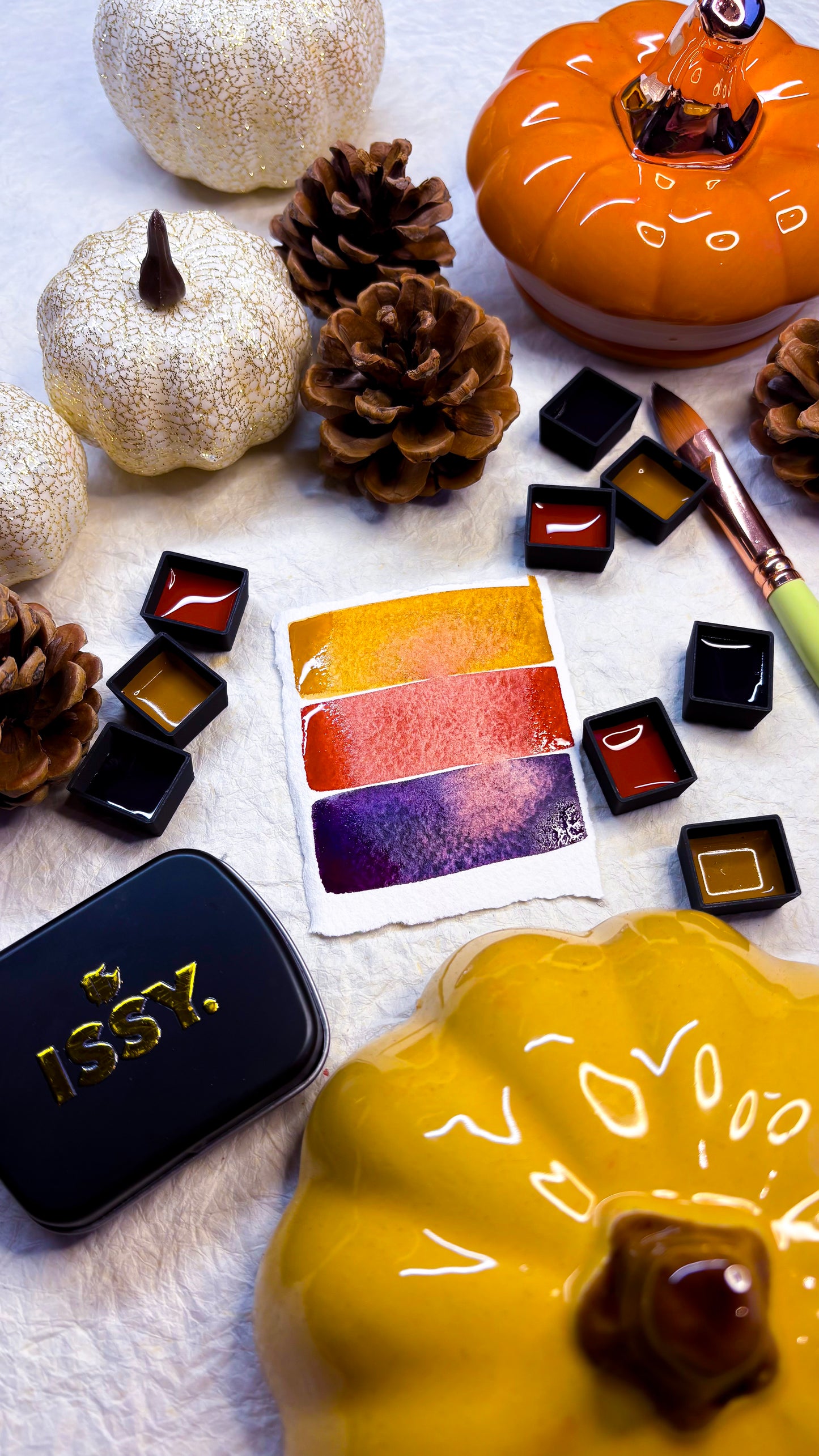 Cosy Plum Trio - Handmade Artist-Grade Paints from the Netherlands - Free EU Shipping