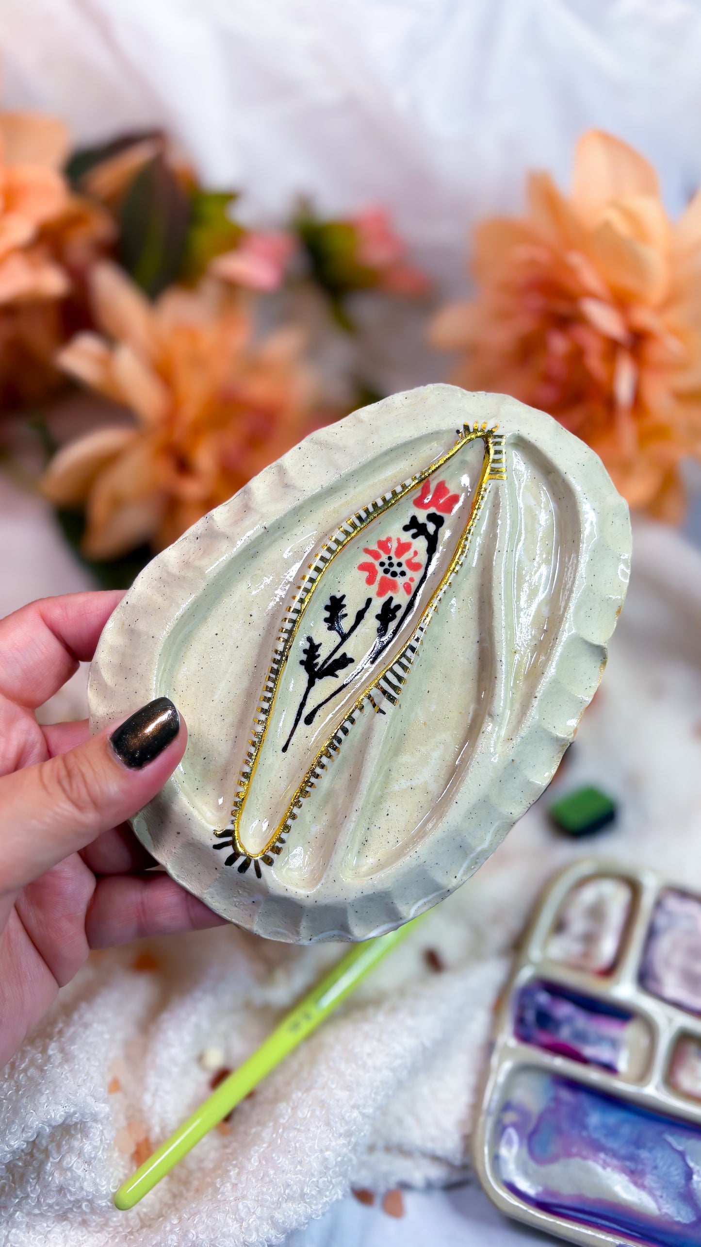 Ceramic Artist Paint mixing palette