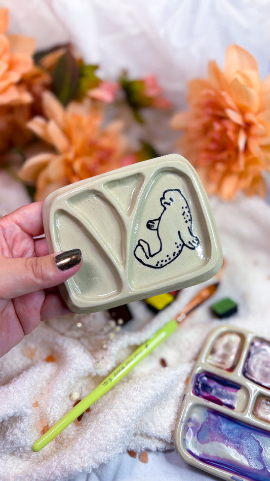 Ceramic Artist Paint mixing palette