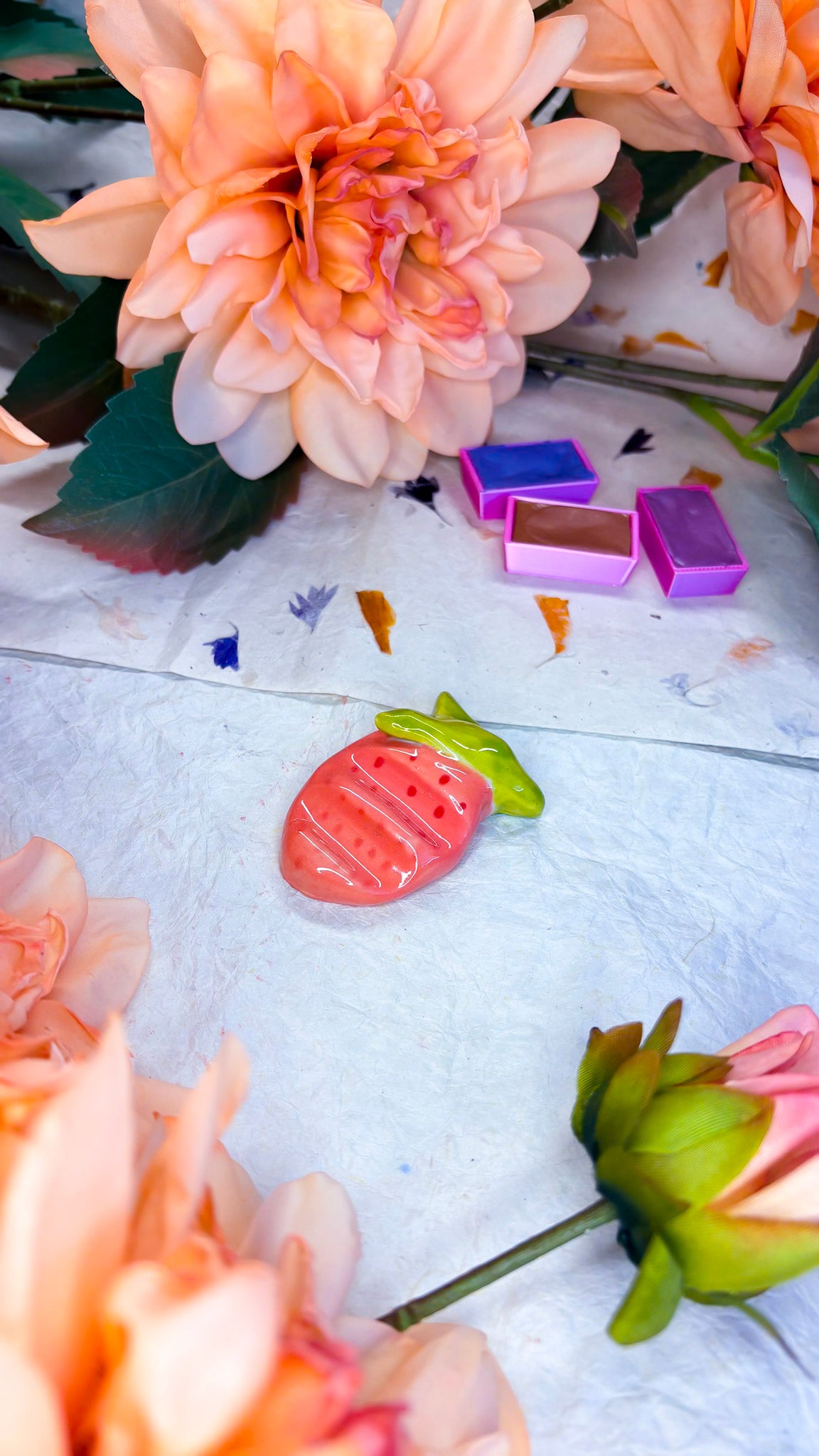 Ceramic Artist Paint Brush Rest  (experimental)