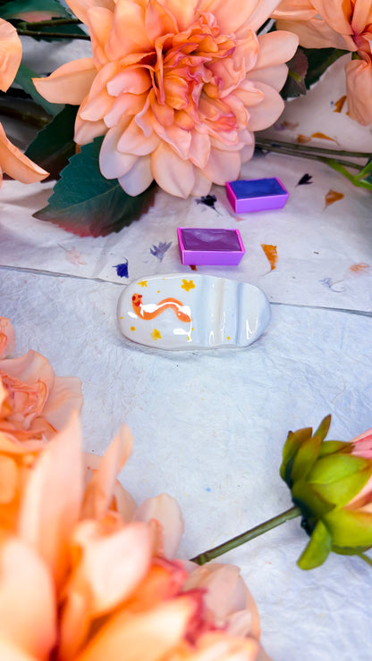 Ceramic Artist Paint Brush Rest - (experimental)