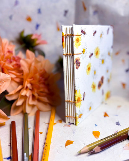 🌱 Vegan Handmade Sketchbook / Art Journal - 100% Cotton - B-Grade