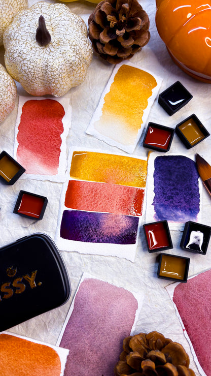 Cosy Plum Trio - Handmade Artist-Grade Paints from the Netherlands - Free EU Shipping