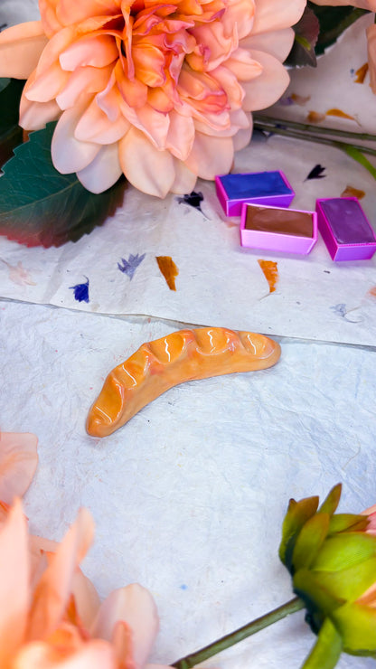 Ceramic Artist Paint Brush Rest - Baguette (experimental)