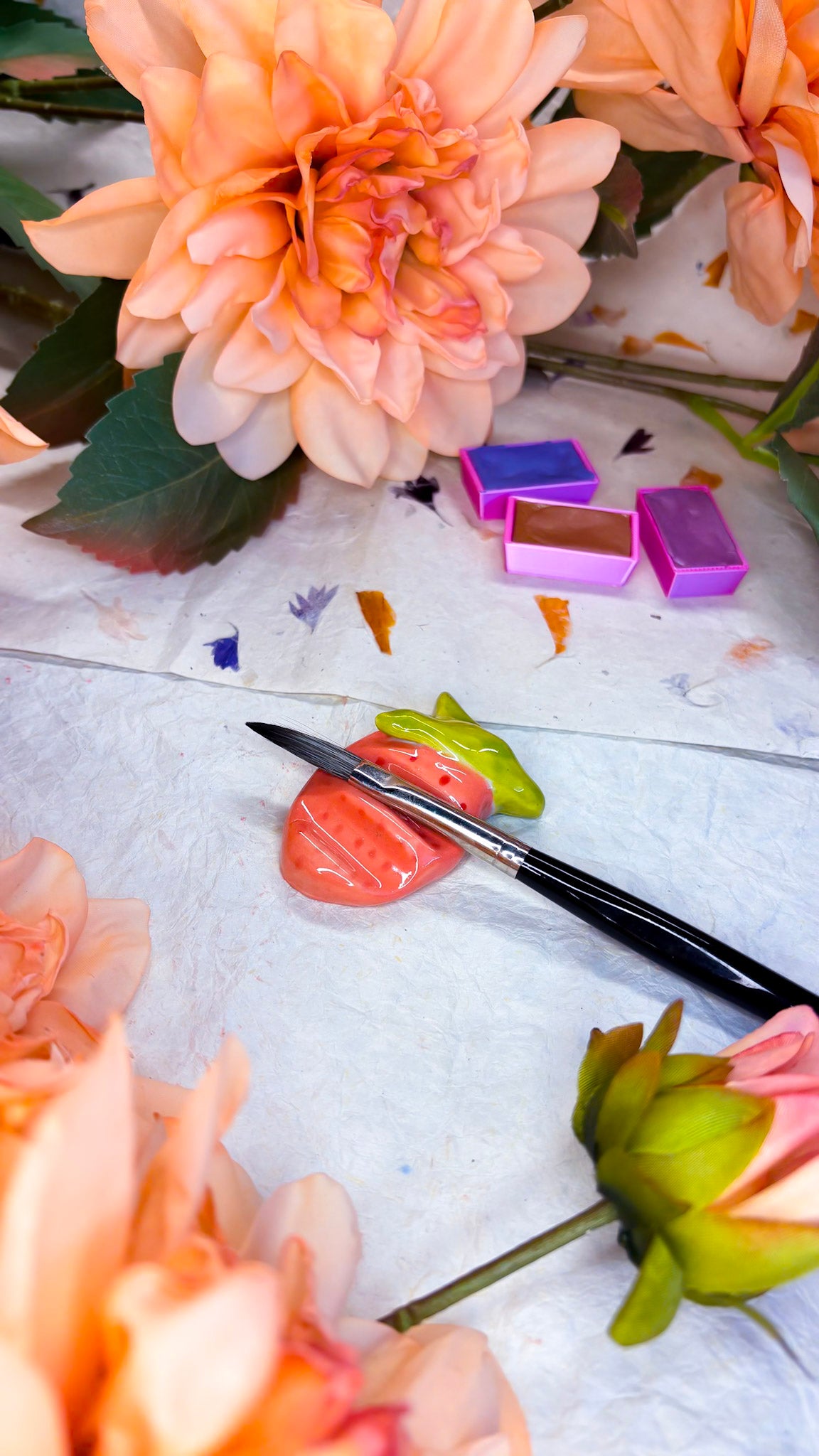 Ceramic Artist Paint Brush Rest  (experimental)