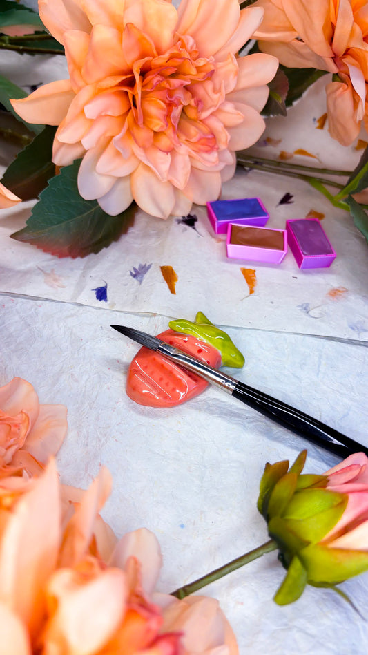 Ceramic Artist Paint Brush Rest  (experimental)