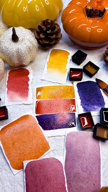 Cosy Plum Trio - Handmade Artist-Grade Paints from the Netherlands - Free EU Shipping