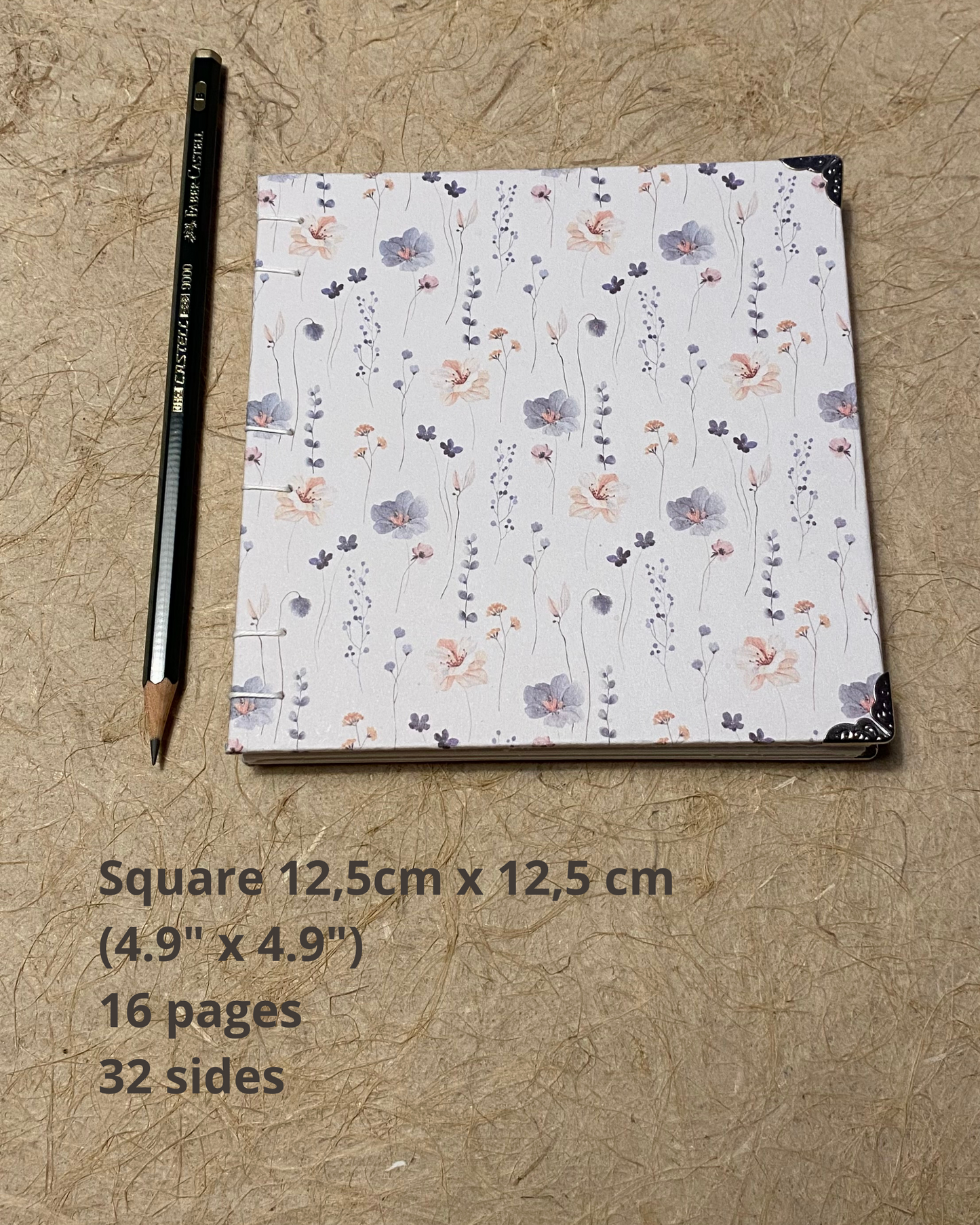 Handmade Artist Cotton Sketchbook - Square