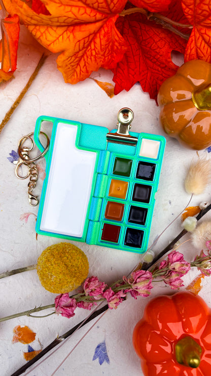 PaintWitch Travel Palette (Ocean Green)  *MADE TO ORDER*
