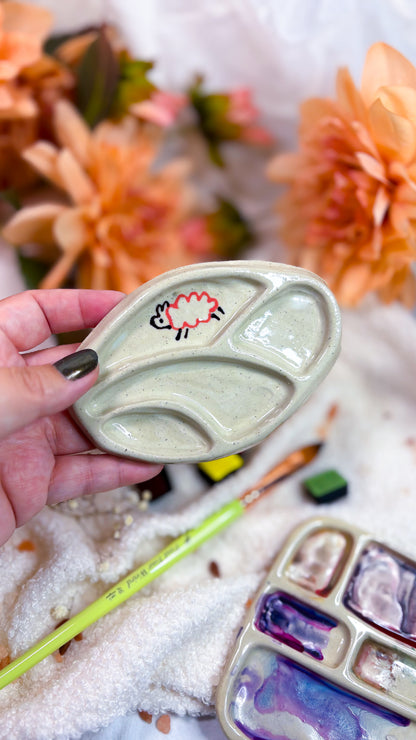 Ceramic Artist Paint mixing palette
