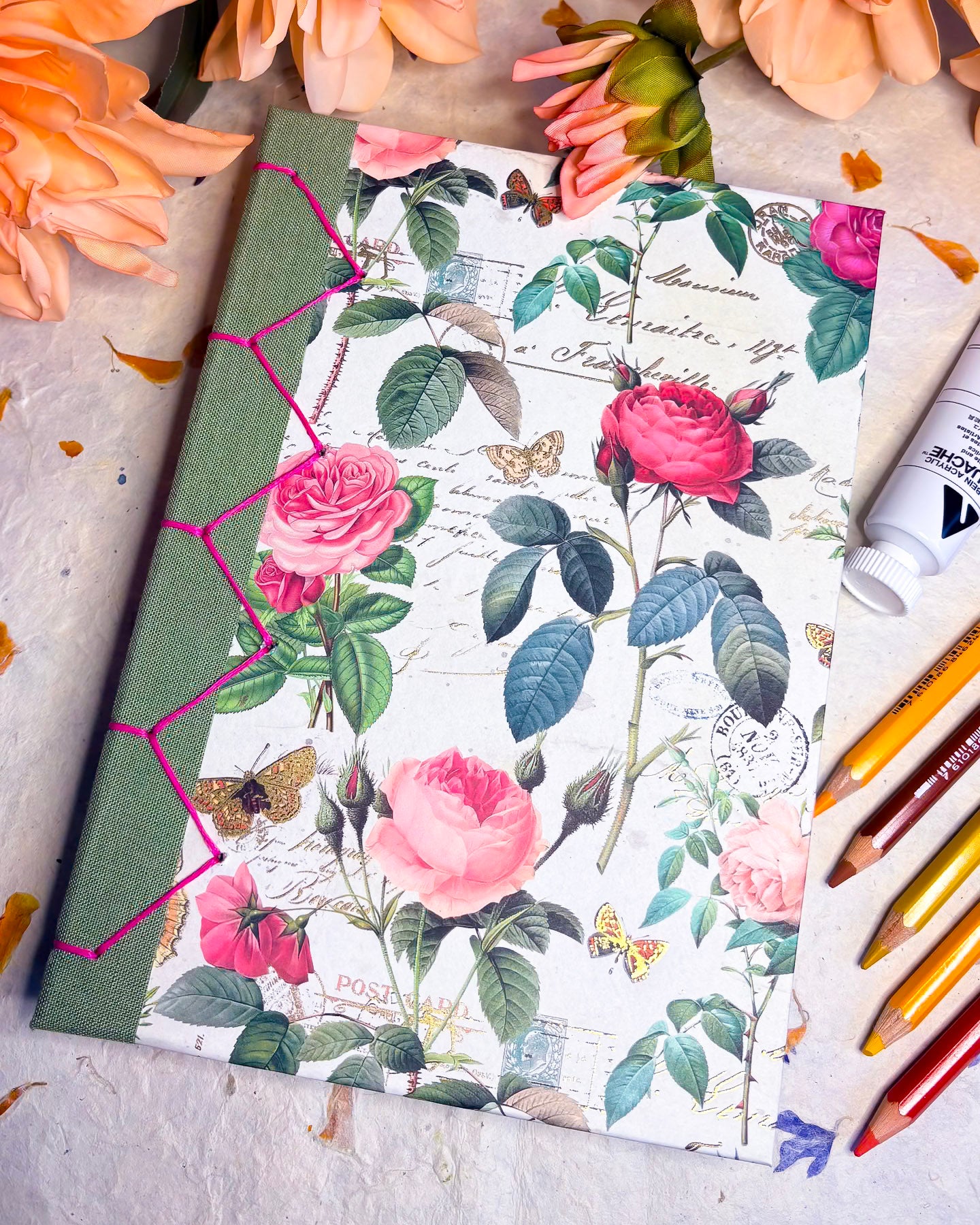 Handmade Sketchbook / Art Journal - 100% Cotton