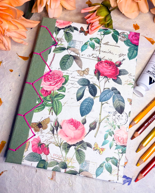 Handmade Sketchbook / Art Journal - 100% Cotton