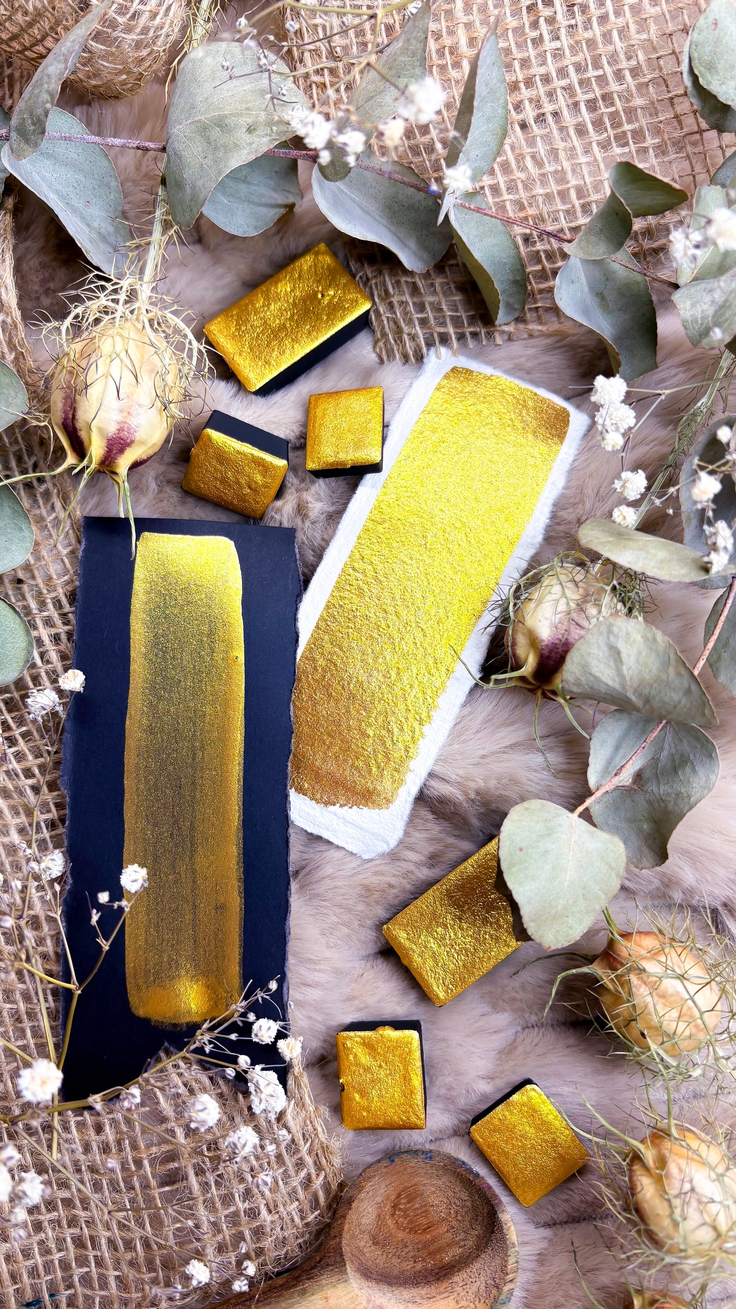 ✨ Treasure Chest Gold  ✨ - Handmade watercolour