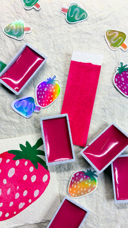 🍓 Strawberry 🍓 Opaque Watercolour - Big Pan