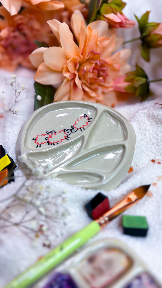 Ceramic Artist Paint mixing palette