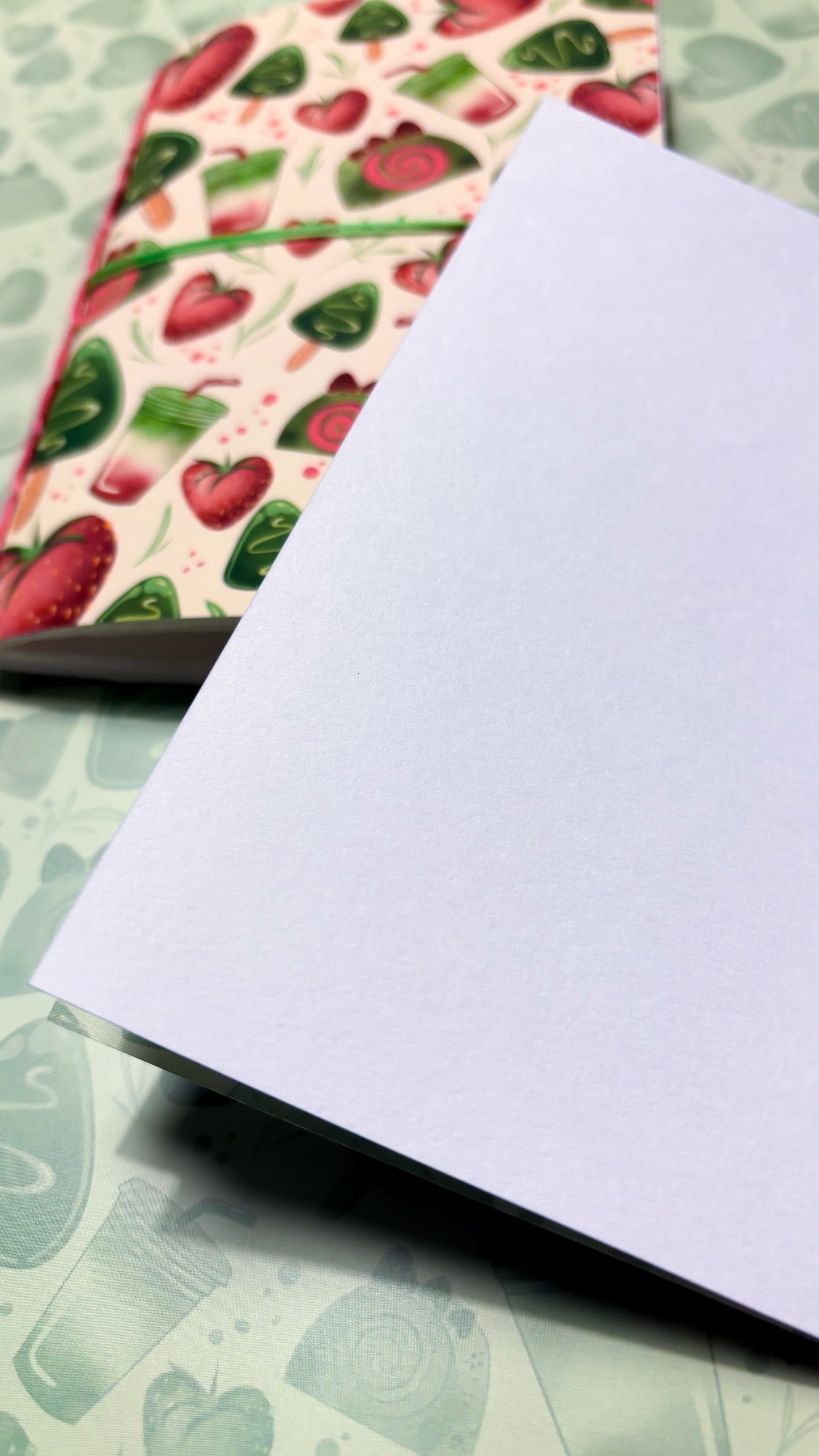 PRE-ORDER 🍓 Strawberry Matcha - Handmade Sketchbook A5