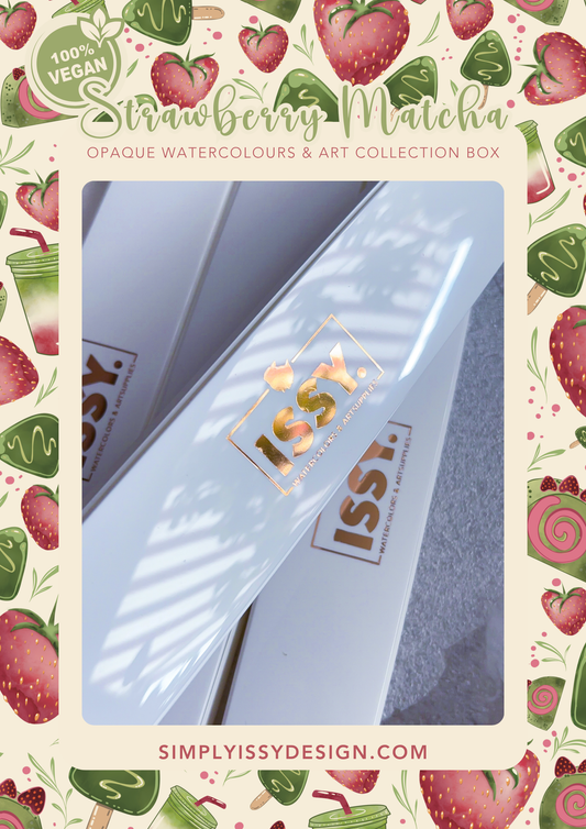 PRE-ORDER 🍓 Strawberry Matcha - Gouache Pan Box