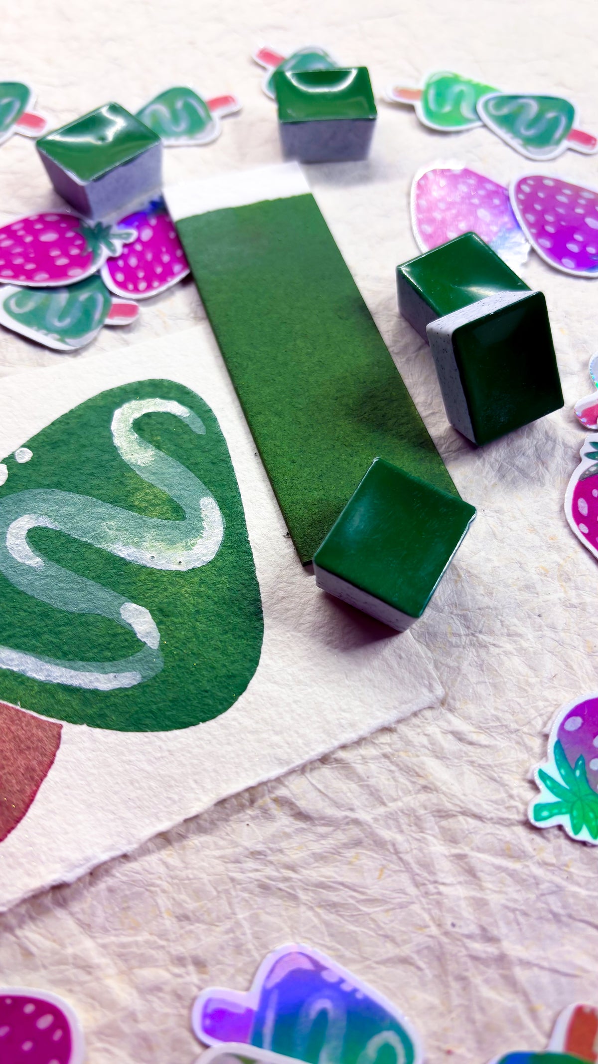🍵 Matcha 🍵 Opaque Watercolour - Halfpan
