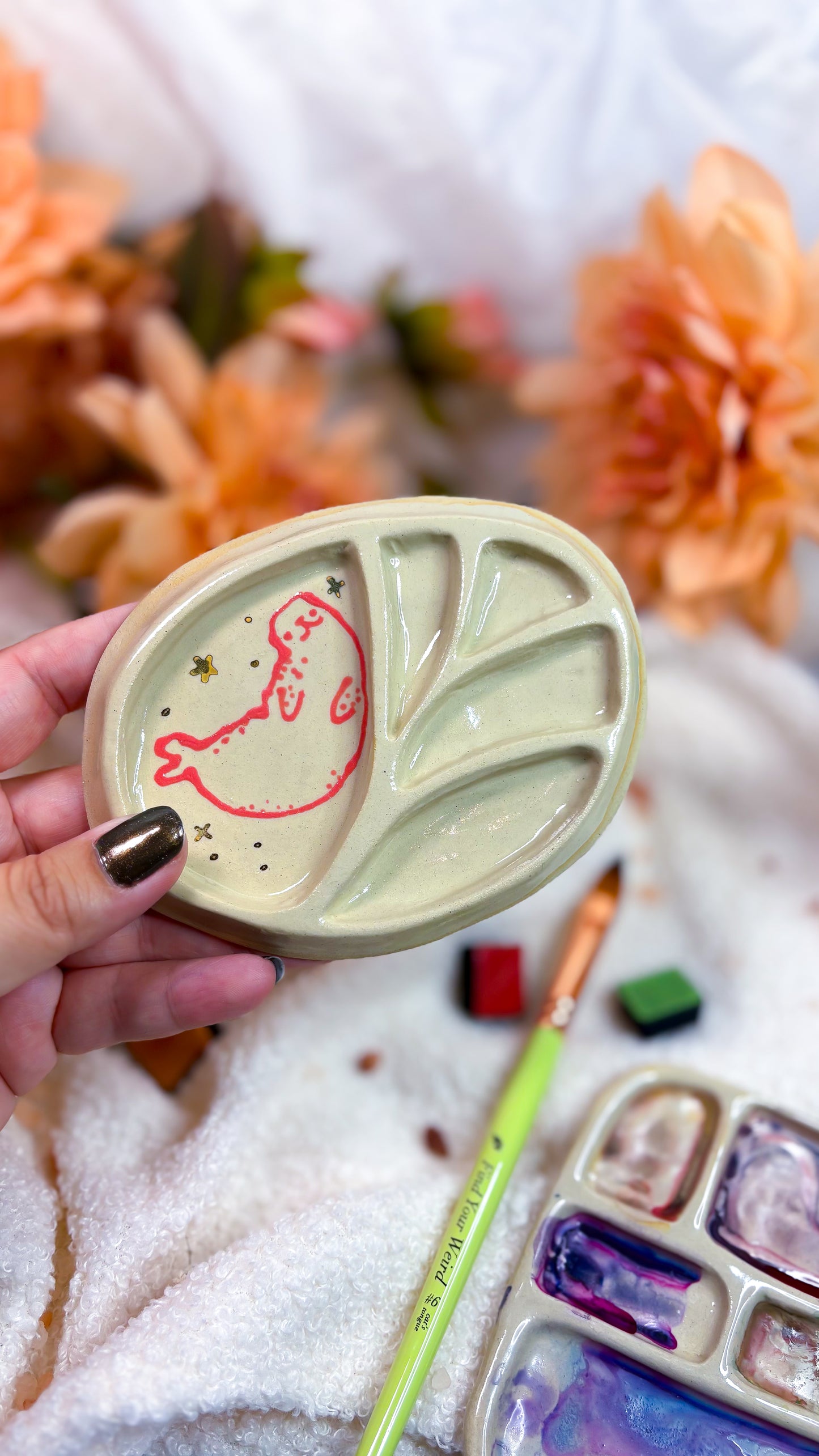 Ceramic Artist Paint mixing palette