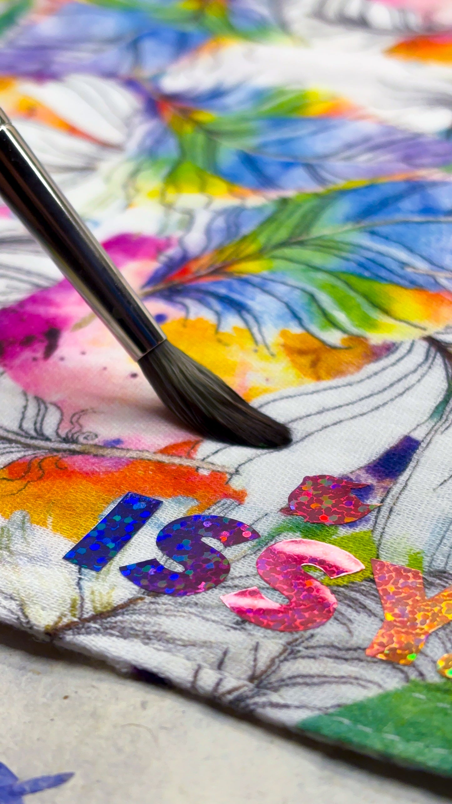 ✨Handmade Artist Brush Towel ✨