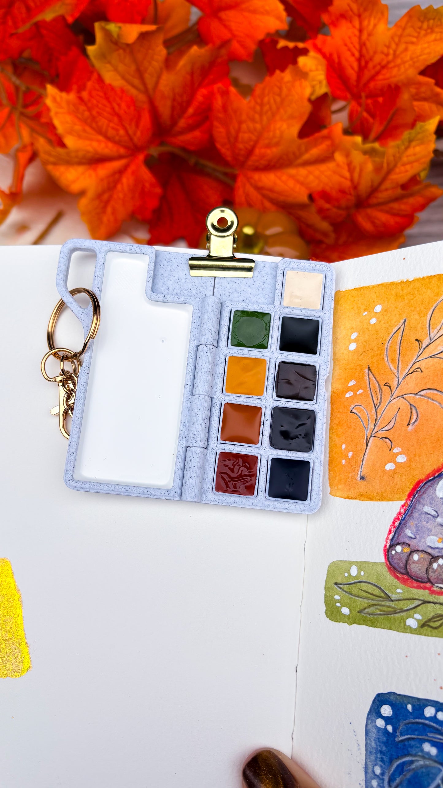 PaintWitch Travel Palette (Marble)