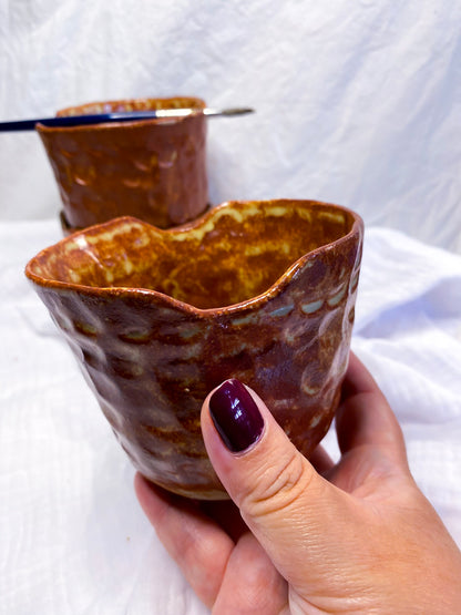 Handmade Ceramic Paint Cups – Rinse with Rustic Charm!