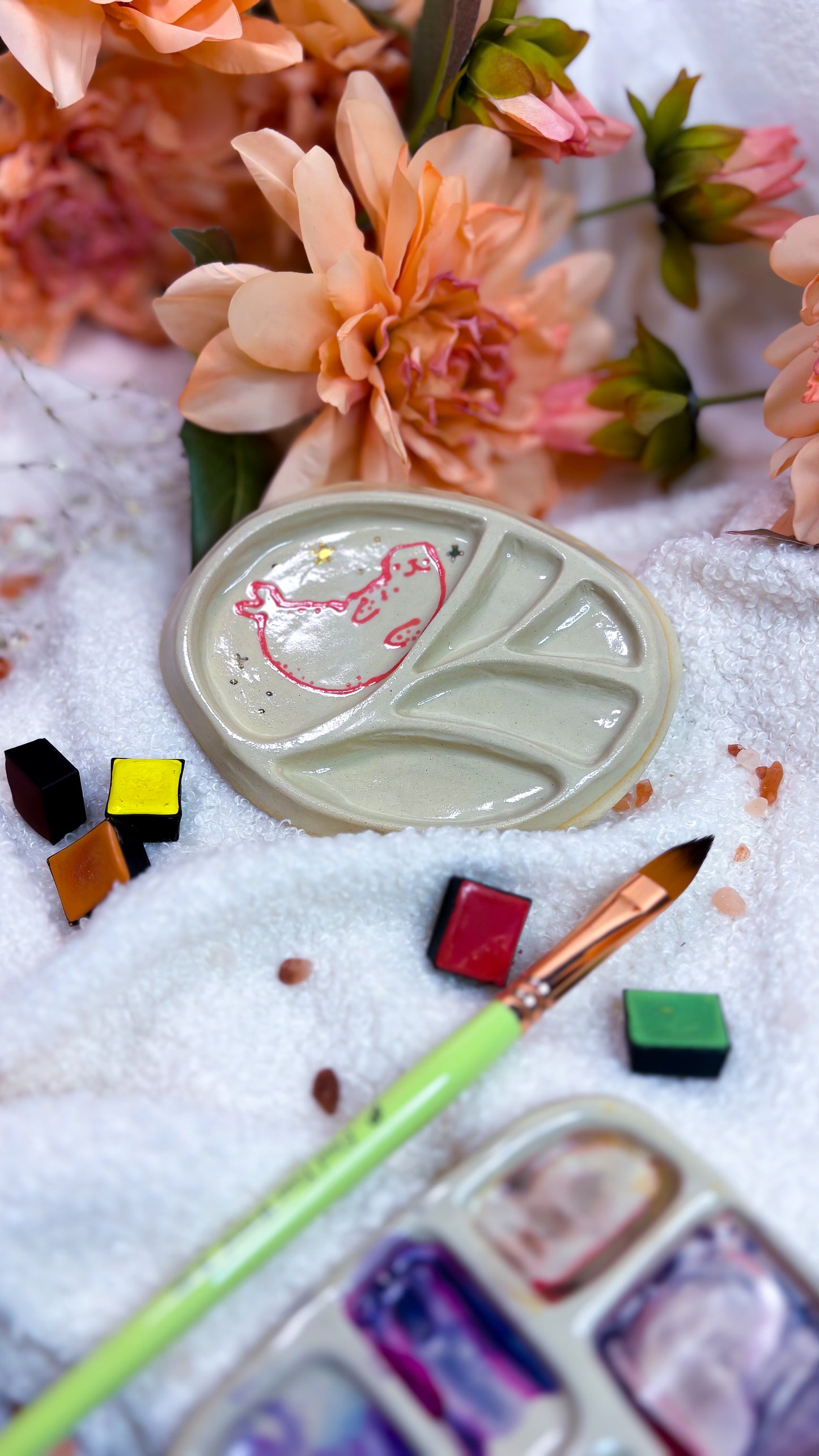 Ceramic Artist Paint mixing palette