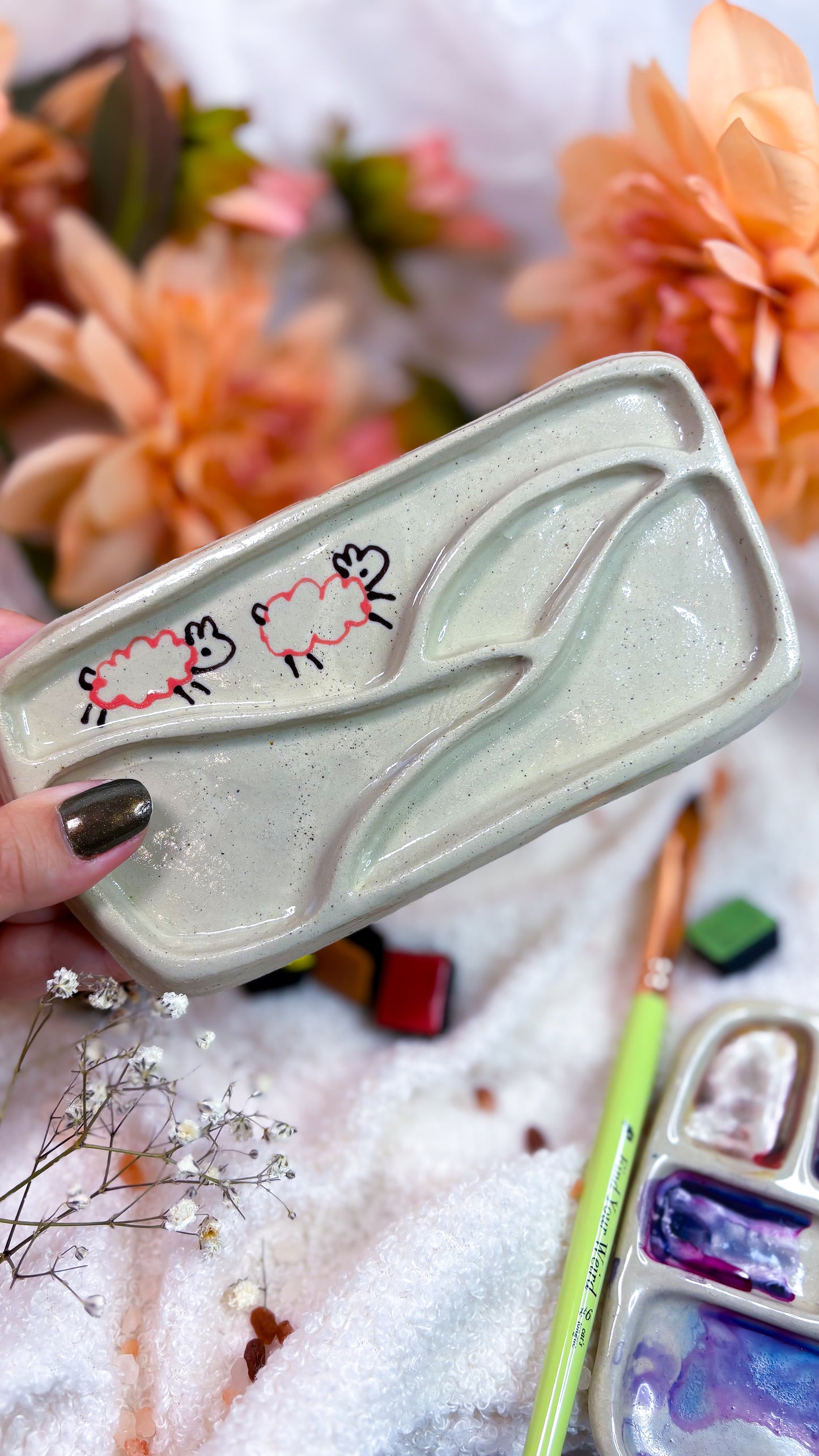 Ceramic Artist Paint mixing palette (B-GRADE)