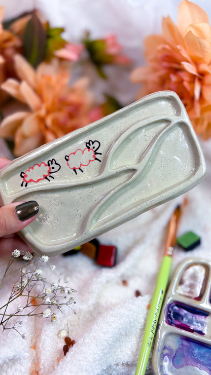 Ceramic Artist Paint mixing palette (B-GRADE)