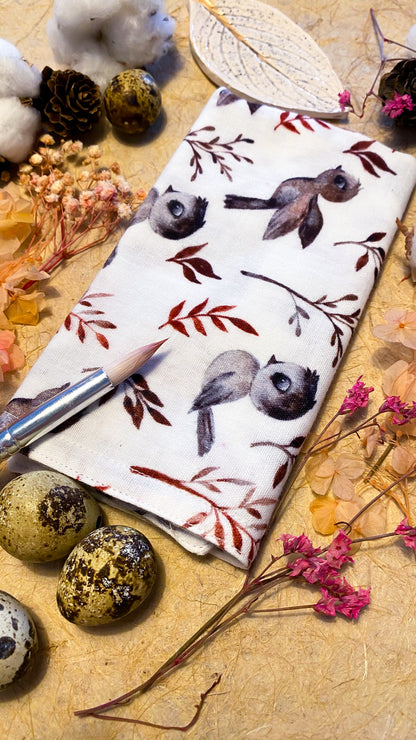Handmade Brush Cloth - Birds